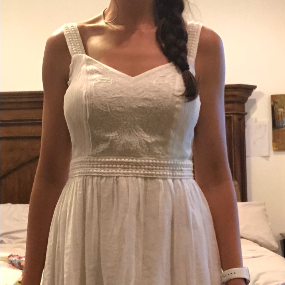 Beautiful gauze white sundress